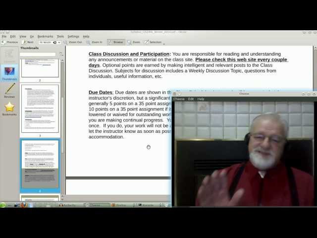 CIS 240L - Discussion of Course Syllabus, Schedule, etc.