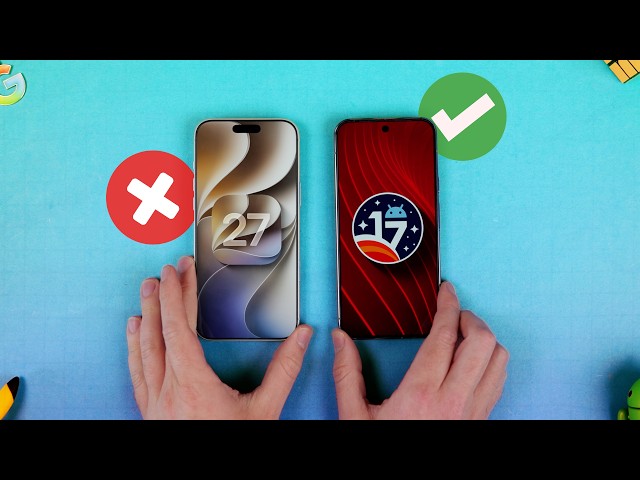 Android 17 still smokes iOS 27.