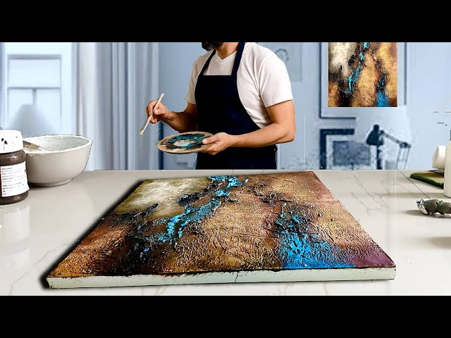Mastering TEXTURED ABSTRACT Art / ACRYLIC Painting / Canvas Tutorial