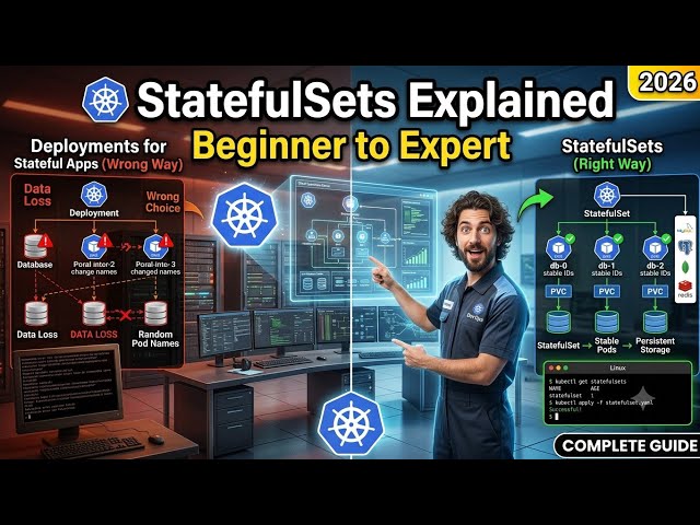 Kubernetes StatefulSets explained: Complete Beginner to Expert Guide 2025