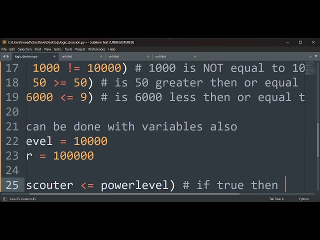 Logic & Decision for Python