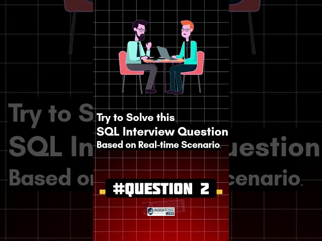 SQL Interview Scenario #2 | Real-Time SQL Question for Data Analysts #shorts #youtubeshorts #coding