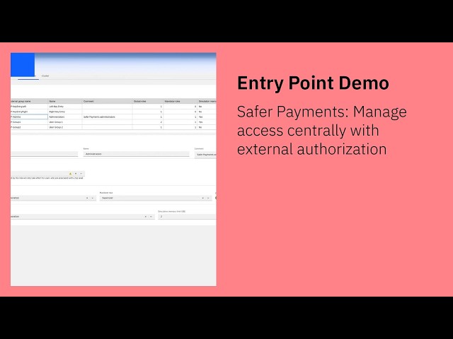 Safer Payments: Manage Access Centrally with External Authorization
