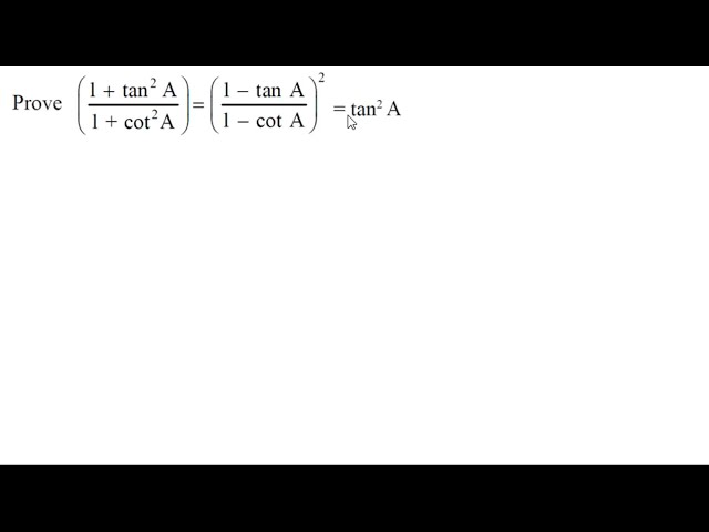 Trigonometric Identities | BQ10 | Class 10th [Hindi]