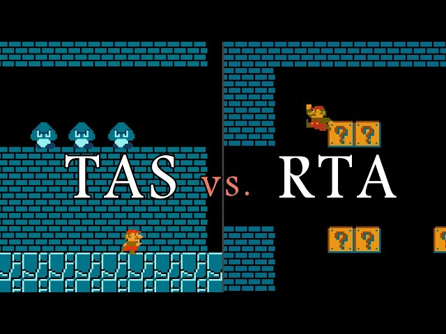 Super Mario Bros. TAS vs. RTA Former World Record (4:54.631 by Niftski)