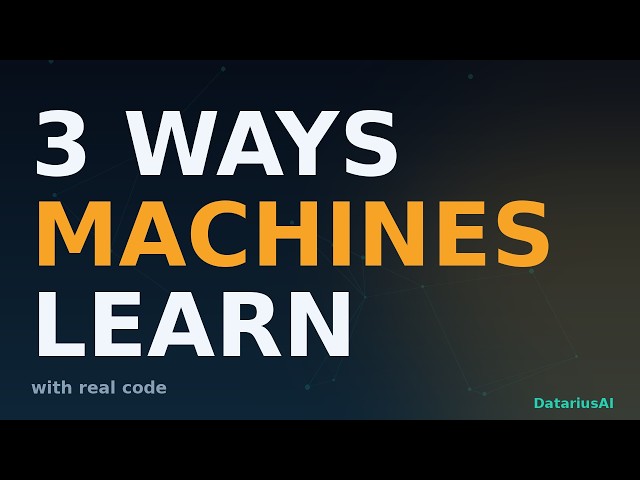 Types of Machine Learning Explained — Supervised, Unsupervised and Reinforcement (With Code)