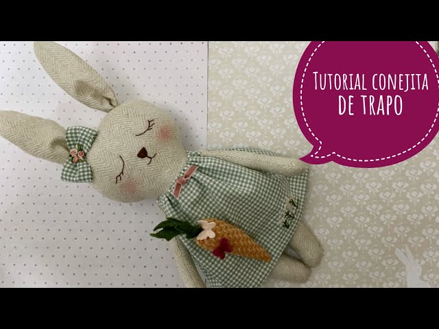 Rag Bunny Tutorial, Free Pattern 🐇(2021)🧵❤️#creative sewing#textileart#creating