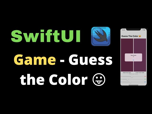 Guess the Color 😛 Game in SwiftUI #swiftui #ios #100daysofswiftui