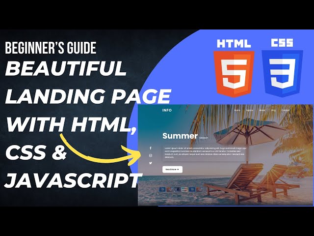 Beautiful HTML WebSite Page With HTML, CSS & JavaScript | Technical Mickey | Modern  UI/UX