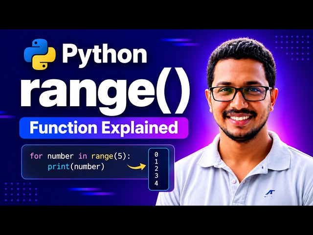 Python range() Function Explained for Beginners | start, stop & step