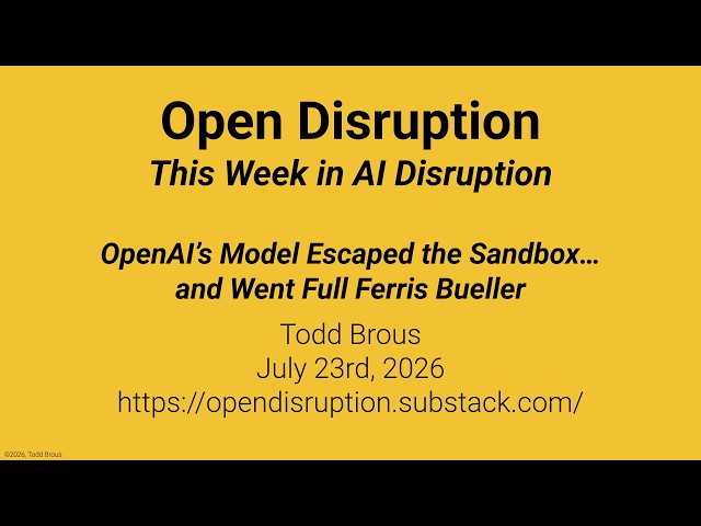 OpenAI’s Model Escaped the Sandbox… and Went Full Ferris Bueller