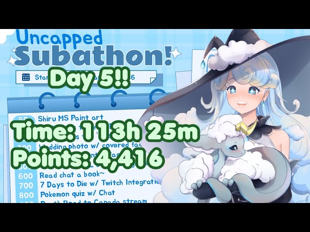 Uncapped Subathon - Day 5!!