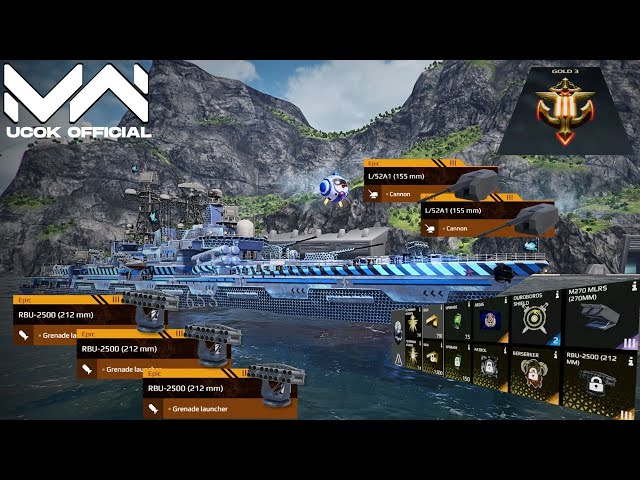 RF Admiral Basisty - With GL RBU-2500 Rewards Event Storm Patrol | Modern Warships