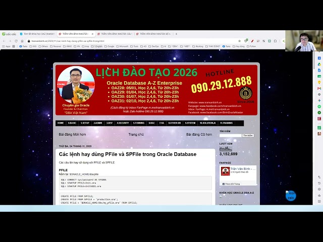 Buổi 03 - 04.Quản trị Instance_Tóm tắt, Tài liệu | Trần Văn Bình Oracle Database Master