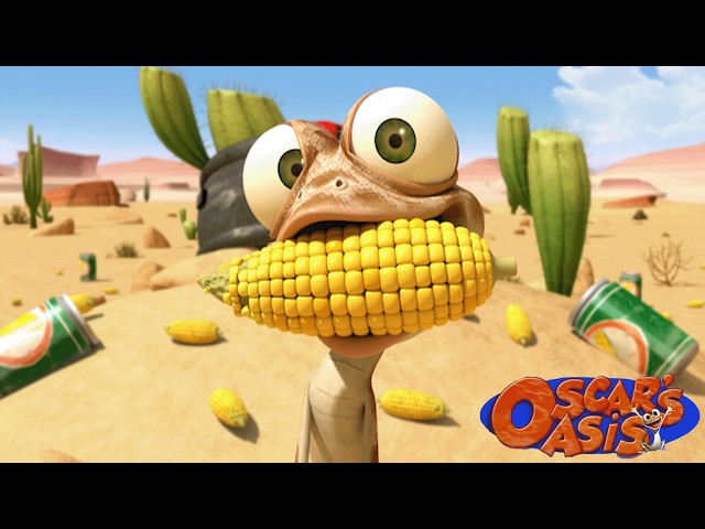 Oscar's Love For Corn + More Oscar's Oasis Cartoons for Kids