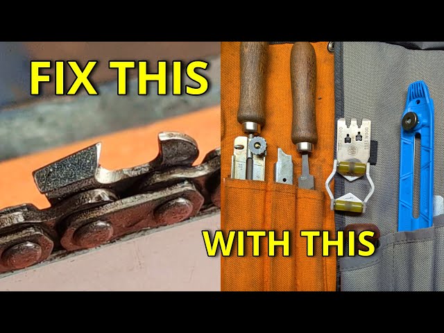 Basic Sharpening - Stihl kit, Husky roller guide, Vallorbe file kit