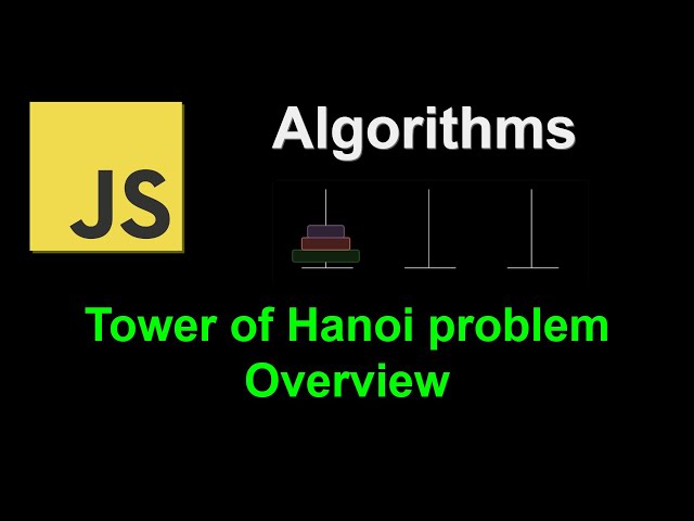 Tower of Hanoi problem overview | JavaScript Algorithms