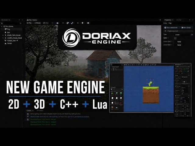Introducing Doriax Engine — A free and open-source game engine with Lua and C++ scripting