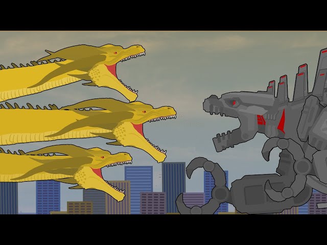 King Ghidorah vs MechaGodzilla  |  EPIC BATTLE  |  Monsterverse Animation