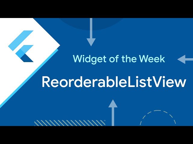 ReorderableListView (Flutter Widget of the Week)