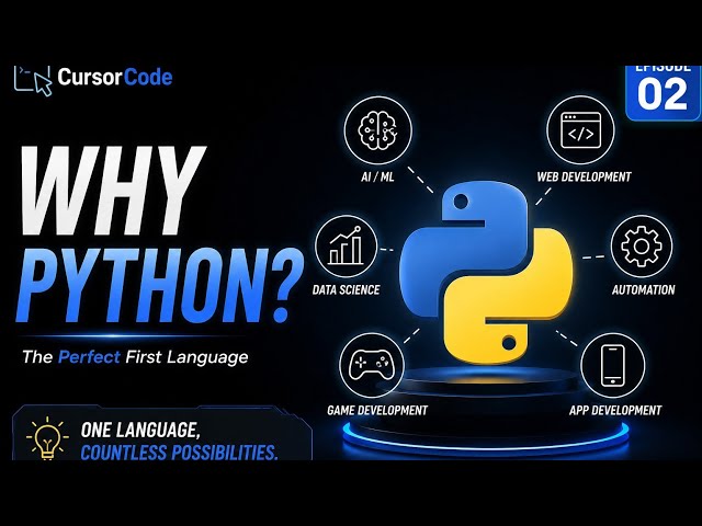 Why Python? | The Best Programming Language for Beginners | Episode 2