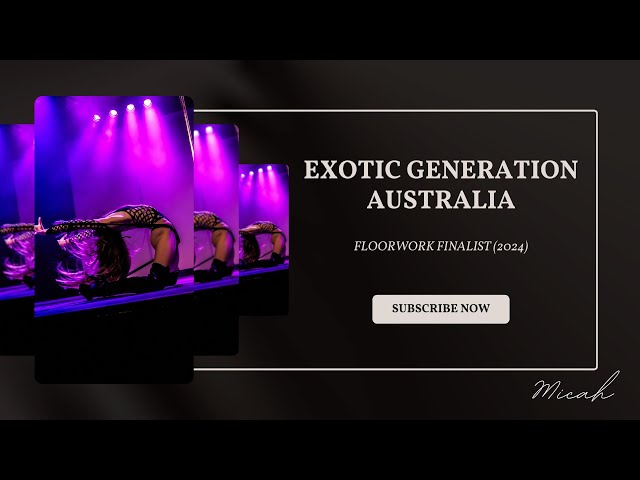 Exotic Generation Australia 2024 Floor Work Finalist | Micah #floorwork #dance