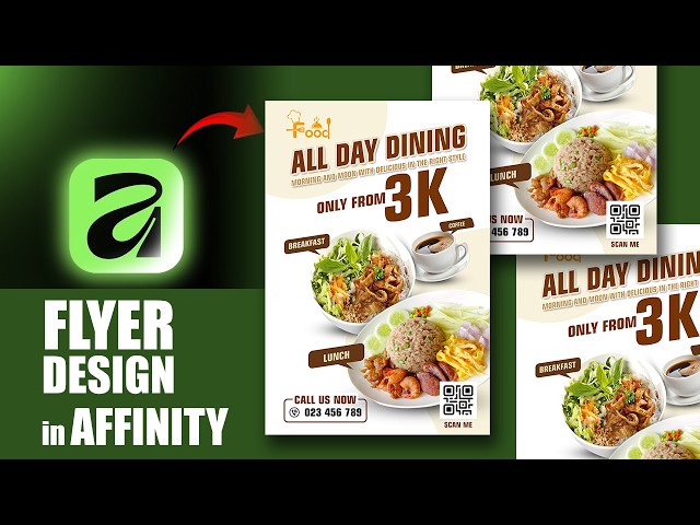 How to Design a Food Menu Flyer in Affinity Designer