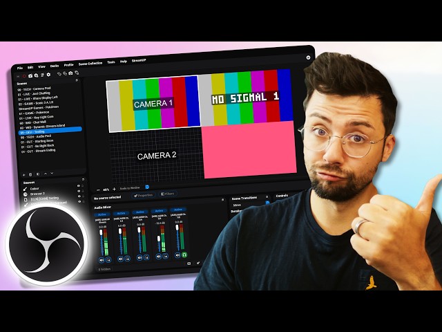 Build Your Whole OBS Layout Before a Camera Is Plugged In | StreamUP Test Card
