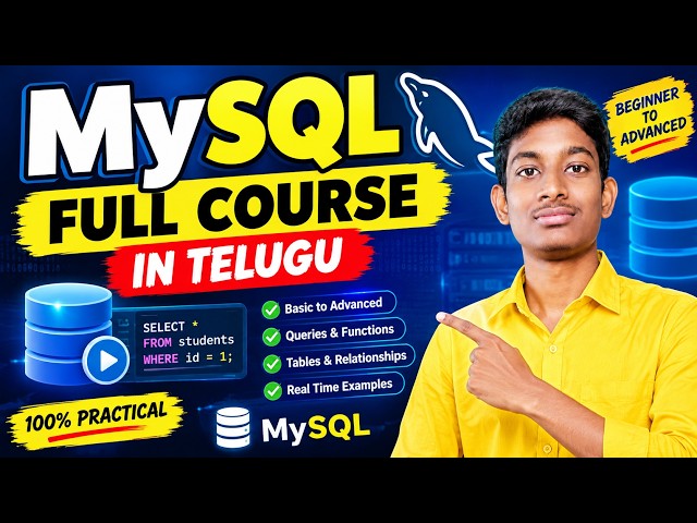 MySQL CRUD Operations | INSERT, SELECT, UPDATE, DELETE | Beginners