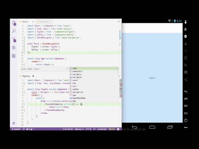 Simple StackNavigation