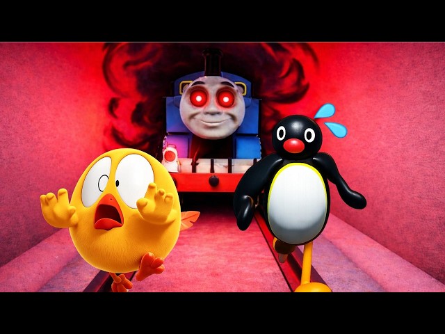 Chicky and Pingu Plays : EVIL THOMAS! ! Roblox Obby - Where's Chicky? ROBLOX