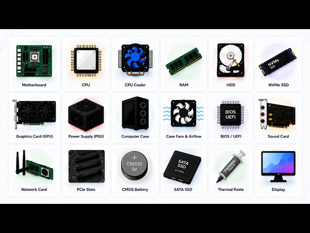 Every Computer Component Explained in 6 Minutes