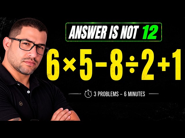 Can You Get All 3? | Math Warm-Up #2 — 3 Order of Operations Problems