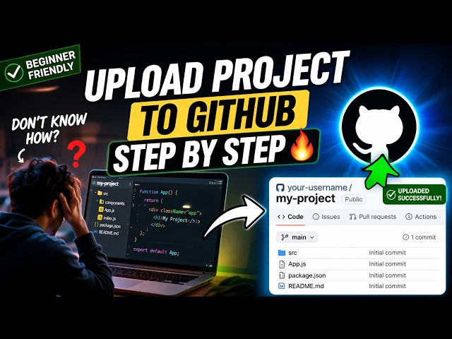 How To Upload Project On GITHUB  Create New Repository | Commit