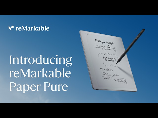 Introducing reMarkable Paper Pure