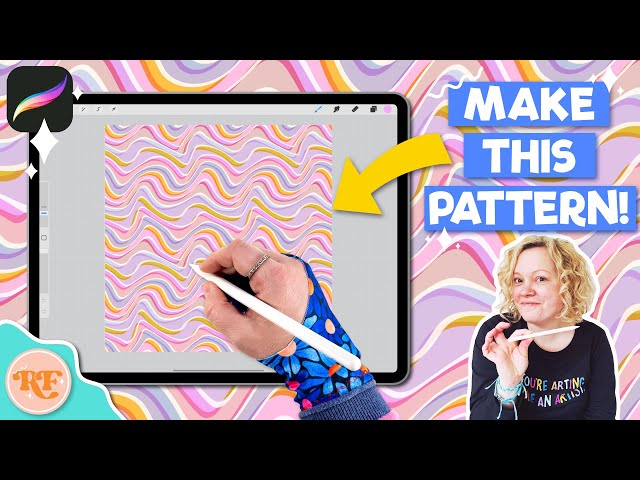 Create a Trippy Geometric Wave Pattern in Procreate | Seamless Pattern Tutorial