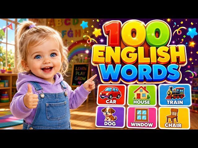 English Vocabulary Words for Kids | Learn First Words | English for Beginners | Kids Learning