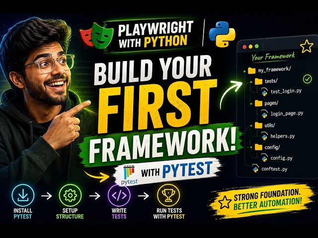 Playwright with Python | Build Your First Pytest Automation Framework ⭐