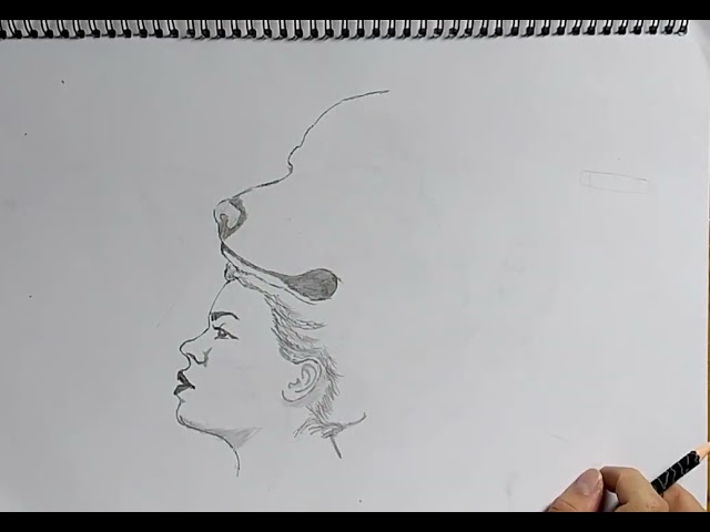 #How_to_Draw_a_Woman_and_Dog_Portrait_with_Pencil ✏️🐶