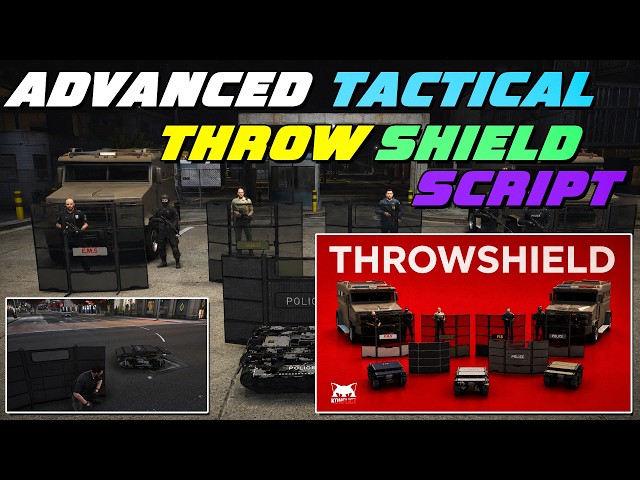 Advanced Tactical Shield Script | Throw Shield | Konflict Studio | QBCore/ESX | FiveM Tutorial #289