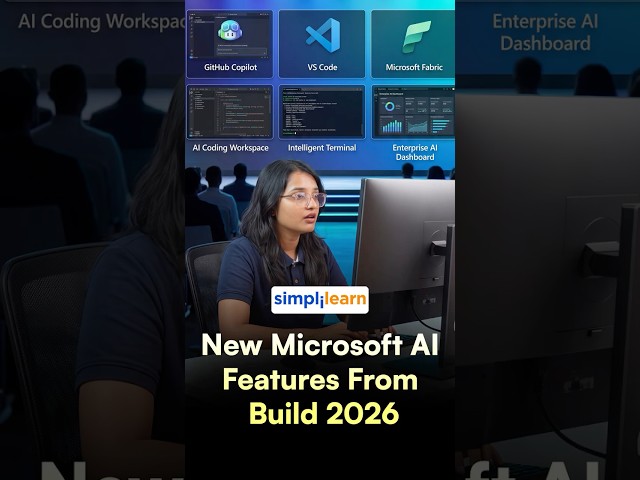 Microsoft Build 2026 | 5 New Microsoft AI Features for Developers in 2026| #Shorts | #Simplilearn