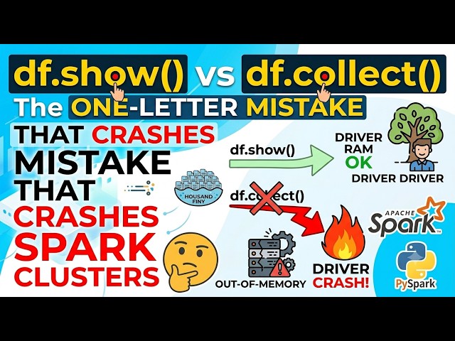 This ONE Spark Method Call Will Crash Your Production Cluster (df.show vs df.collect)