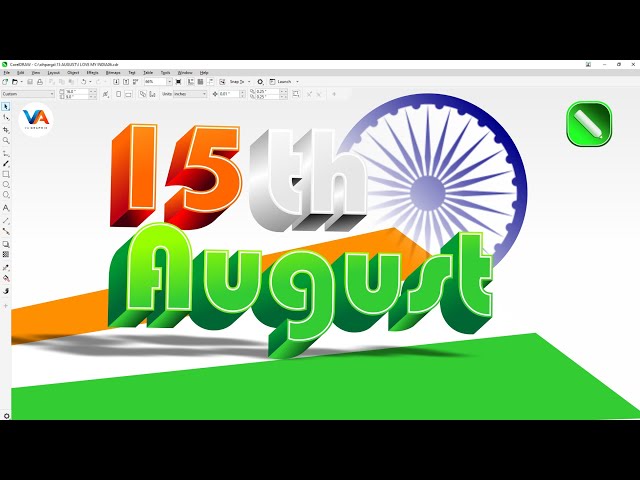 Amazing Independence Day Design in CorelDRAW 🇮🇳 | 15 August Special Graphic Design Tutorial