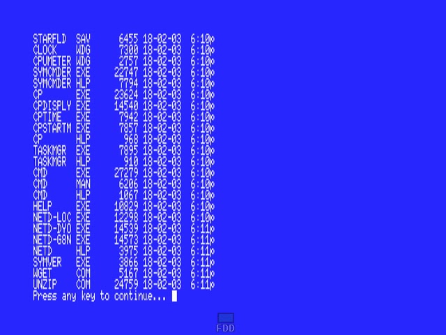 Mini Tour: Microsoft MSX-DOS 2.20 (z80)