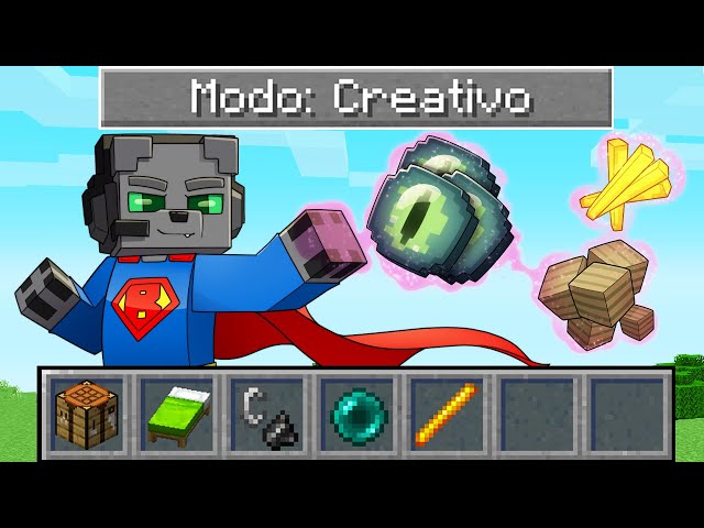 I beat Minecraft on CREATIVE mode!!