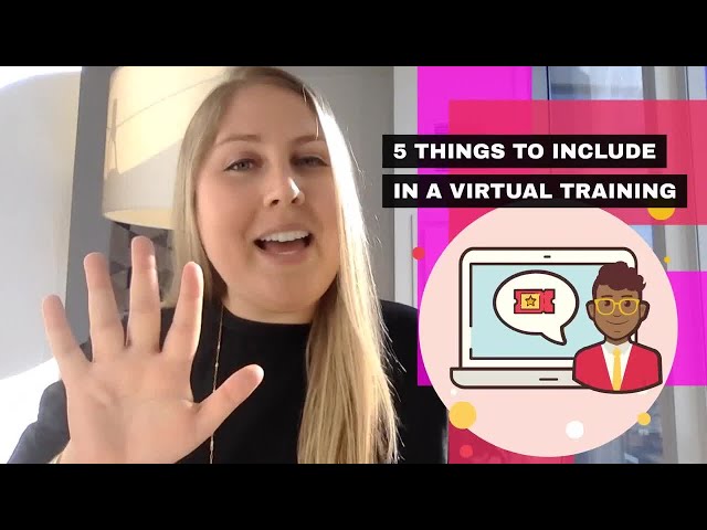 5 things to include in a virtual training