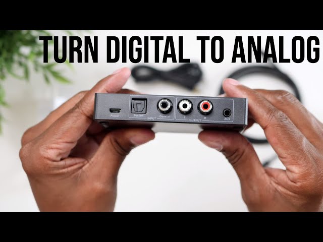 Convierta la salida óptica a audio analógico para televisores o cualquier cosa con salidas solo...