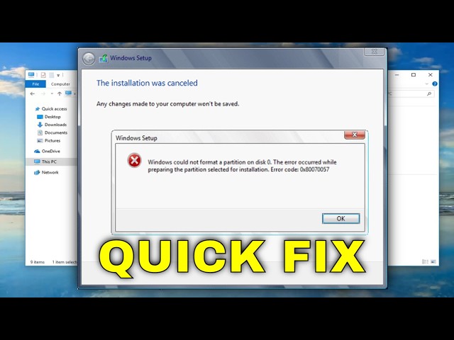 Fix Error Code 0x80070057 On Windows 11/10/8/7   0x80070057 - Error Code Easy Fix