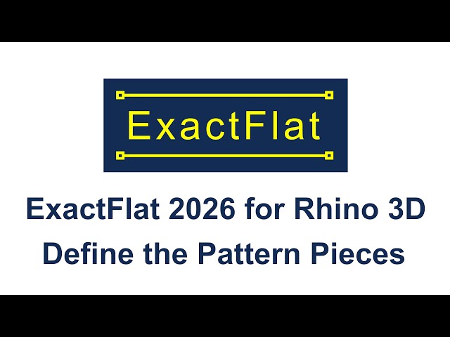 Step 7: Define the Pattern Pieces | ExactFlat 2026 for Rhino 3D