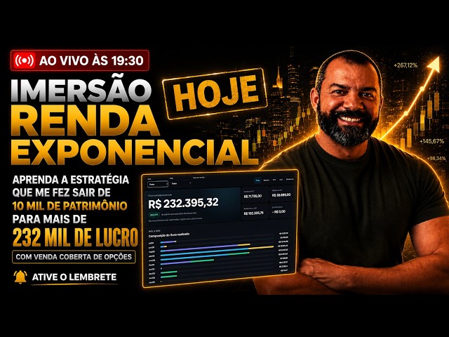 RENDA EXPONENCIAL (AULA 3):  Estrategia revelada com venda coberta em opções